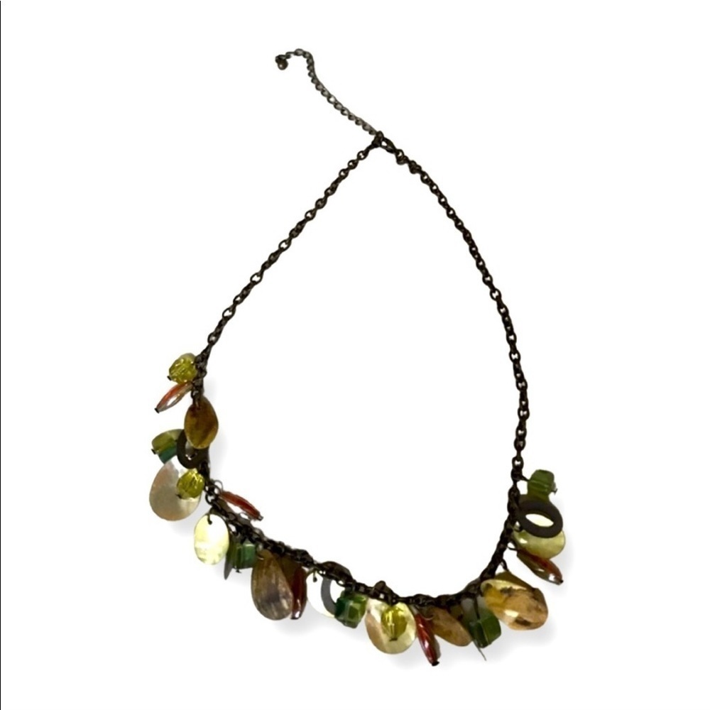 Green & Brown Decorative Necklace